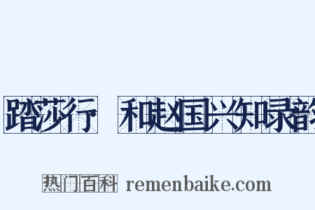 踏莎行·和赵国兴知录韵是什么意思的图片